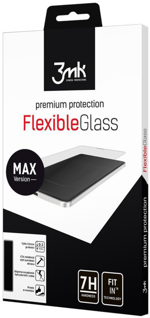Szkło hartowane 3MK FlexibleGlass Max do Samsung Galaxy A50 czarne (5903108073172) - obraz 1