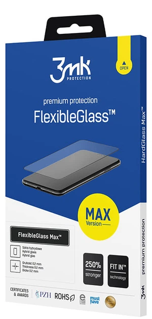Szkło hartowane 3MK FlexibleGlass Max do Samsung Galaxy S21 FE 5G czarne (5903108497688) - obraz 2