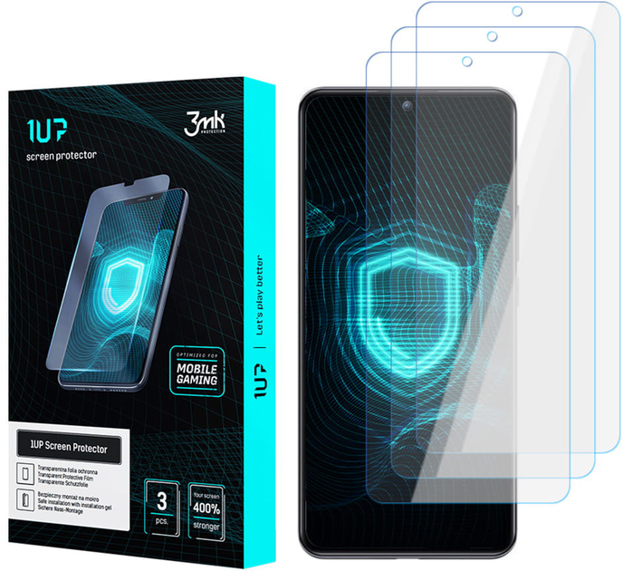 Комплект захисних плівок 3MK 1UP screen protector для Xiaomi 13 Pro 3 шт (5903108500289) - зображення 1