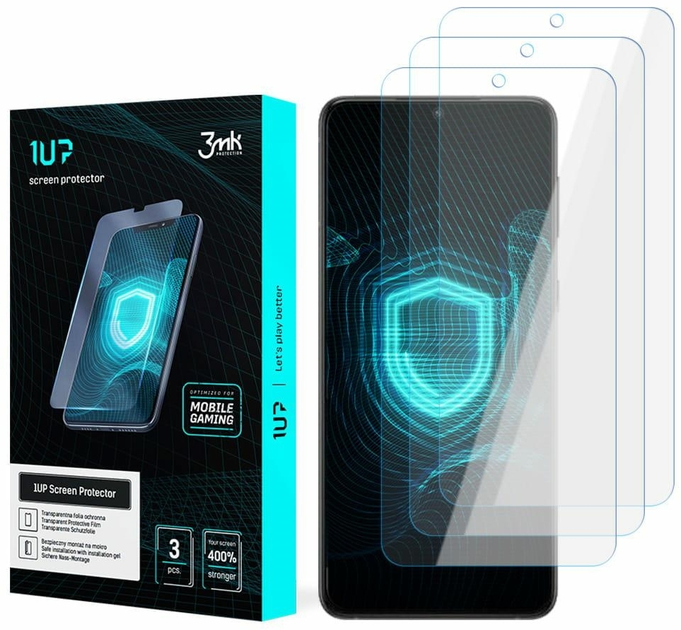 Zestaw folii ochronnych 3MK 1UP screen protector do Xiaomi Redmi 12 3 szt (5903108529402) - obraz 2