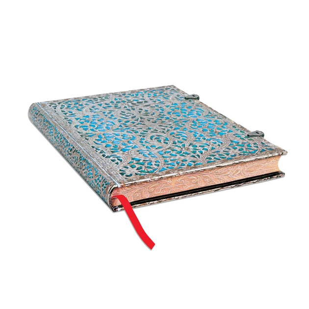 Блокнот Paperblanks Серебряная Филигрань большой 18х23 см в линию Лазурный (9781439725603) - изображение 9