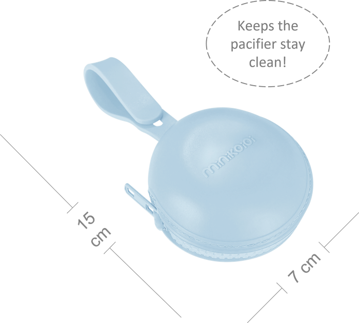 Футляр для пустышки силиконовый MinikOiOi Pod Mineral Blue (101230003) - Фото 2 Футляр для пустышки силиконовый MinikOiOi Pod Mineral Blue (101230003) - изображение 2