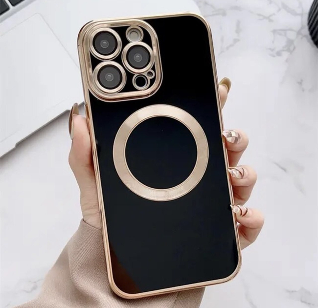 Силиконовый Чехол на iPhone 12 Pro Max Черный з MAGSAFE – фото, отзывы ...