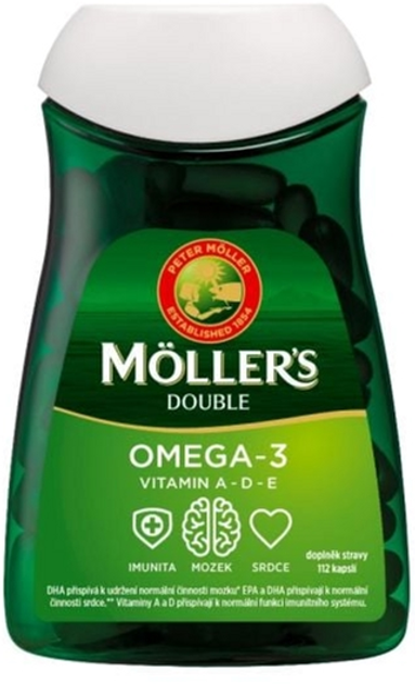 Жирні кислоти Mollers Dobbel's Omega 3 112 капсул (7070866023744) - зображення 1