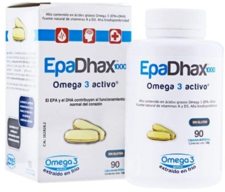 Жирні кислоти Epadhax Omega 3 Active 550 мг 150 капсул (8436537340043) - зображення 1