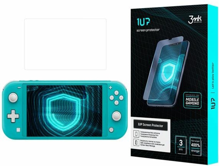 Zestaw folii ochronnych 3MK 1UP screen protector do Nintendo Switch Lite 2019 3 szt (5903108460026) - obraz 1