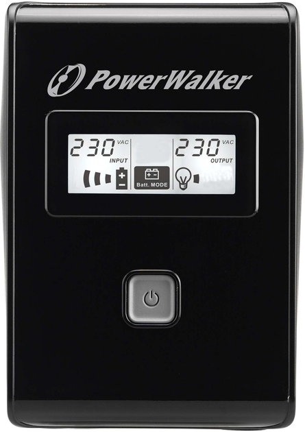 UPS PowerWalker VI LCD 850VA (480W) Black (VI 850 SB FR) - obraz 2