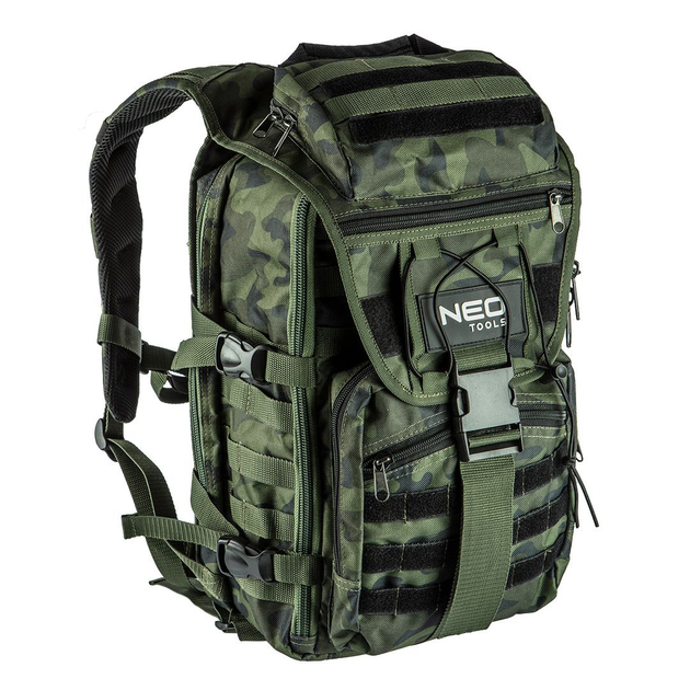 Тактический рюкзак Neo Tools CAMO NEO 84-321 усиленый 50х29.5х19 см - изображение 1