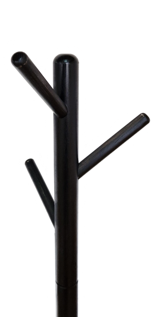 Вешалка для одежды WoodDecor напольная деревянная Чорна Black - изображение 2