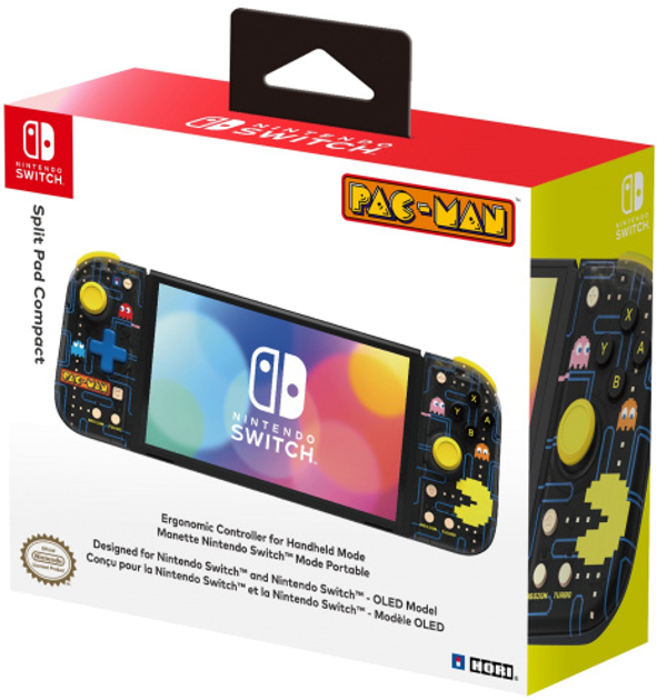 Kompaktowy dzielony pad Nintendo Switch PAC-MAN (0810050912143) - obraz 5