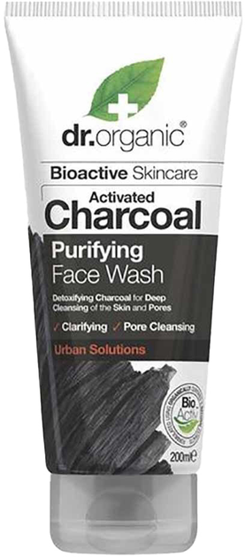 Гель для вмивання Dr. Organic Charcoal Face Wash 200 мл (5060391844152) - зображення 1
