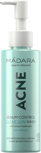 Żel do mycia twarzy Madara Cosmetics Acne Sebum Control Clear Skin Wash 140 ml (4752223008344) - obraz 1