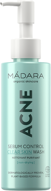 Żel do mycia twarzy Madara Cosmetics Acne Sebum Control Clear Skin Wash 140 ml (4752223008344) - obraz 2