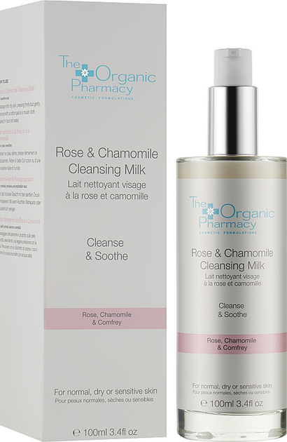 Молочко для вмивання The Organic Pharmacy Rose And Chamomile Cleansing Milk 100 мл (5060063490045) - зображення 1