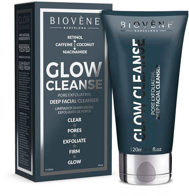 Płyn do mycia twarzy Biovene Glow Cleanse Pore Exfoliating Deep Facial Cleanser 120 ml (8436575094533) - obraz 1