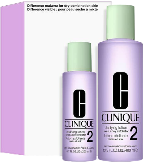 Zestaw do mycia twarzy Clinique Difference Makers for Dry Combination Skin 400 ml+ 200 ml (192333131961) - obraz 1