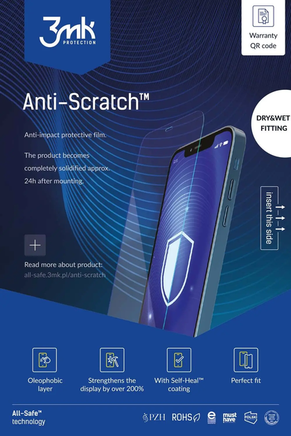 Захисна плівка 3MK All-In-One Anti-Scratch універсальна для телефону 5 шт (5903108485180) - зображення 1