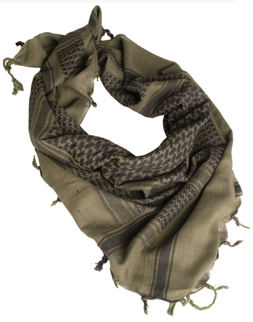 Арафатка шарф-шемаг тактический Хлопок 110x110см Mil-Tec Универсальный Олива (12610000) M-T - изображение 1