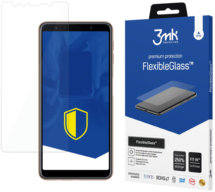 Szkło ochronne 3MK FlexibleGlass do Samsung Galaxy A7 2018 SM-A750 (5903108040112) - obraz 1