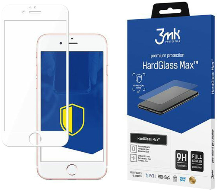 Szkło hartowane 3MK HardGlass do Apple iPhone 6 Plus White (5901571169880) - obraz 1