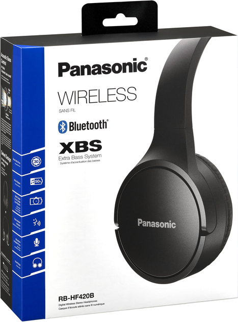 Auriculares Diadema PANASONIC RB-HF420BE-K Negro