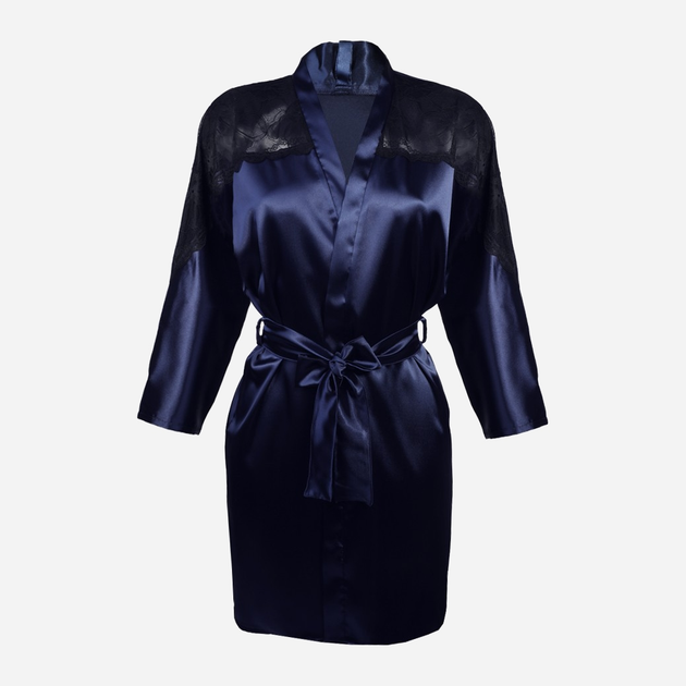 Szlafrok DKaren Marion 2XL Navy Blue (5903251378049) - obraz 1