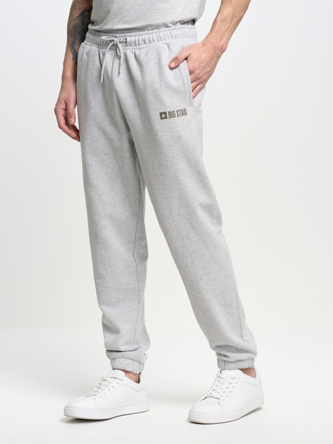 Спортивні штани чоловічі Big Star Trousers 190021 L Світло-сірі (5900714517519) - зображення 1