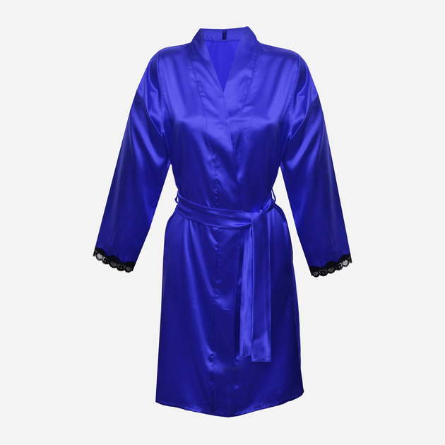 Халат жіночий великого розміру DKaren Nancy 2XL Blue (5902230060296) - зображення 1