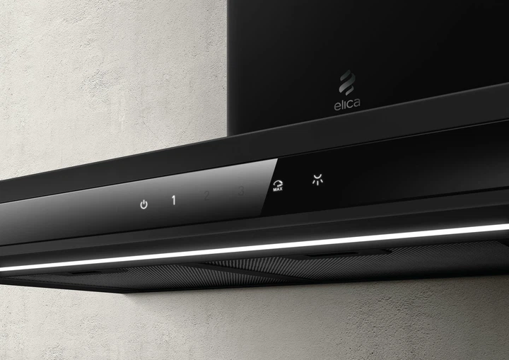 Okap kuchenny Elica ADELE BL MAT/A/60 czarny mat + czarne szkło (PRF0182412) - obraz 3