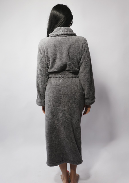 Szlafrok damski ciepły DKaren Eliza 2XL Grey (5903251437555) - obraz 6