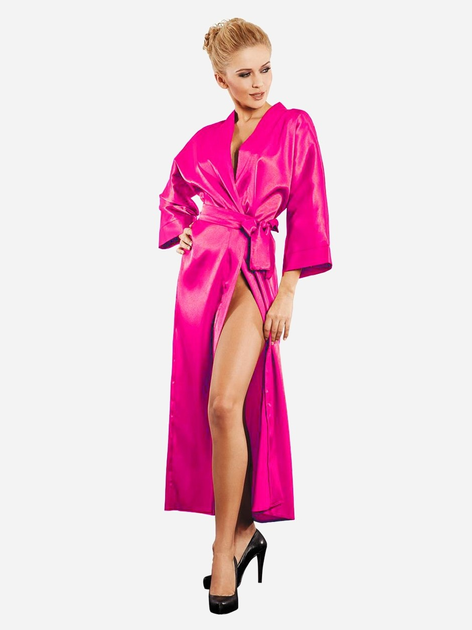 Халат жіночий великого розміру DKaren Plus Size 130 7XL Dark Pink (5901780636968) - зображення 1