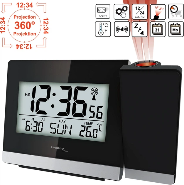 Проекционные часы Technoline WT536 Black (WT536) - изображение 2