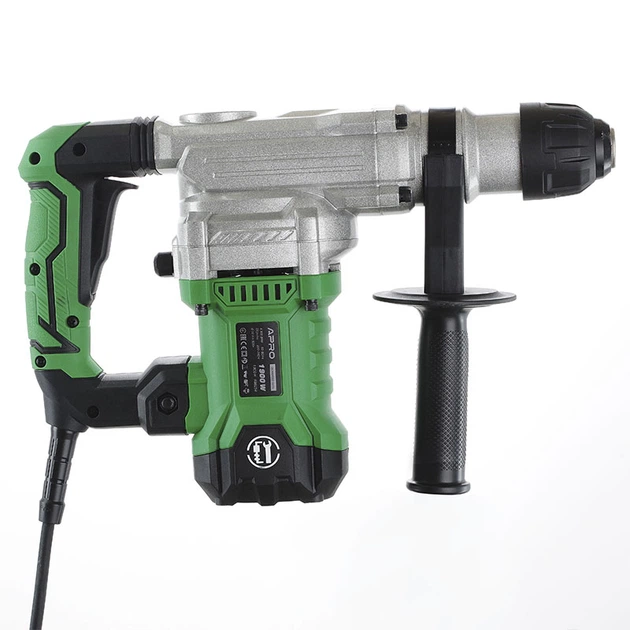 Перфоратор бочковий APRO 1900 H патрон SDS+ енергія удару 7.5 Дж потужність 1900 Вт кейс - Фото 4 Перфоратор бочковий APRO 1900 H патрон SDS+ енергія удару 7.5 Дж потужність 1900 Вт кейс - изображение 4
