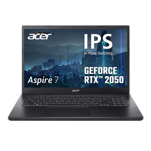 Ноутбук Acer Aspire 7 A715-76G-737K (NH.QN4EU.004) Charcoal Black / Intel Core i7-12650H / RAM 16 ГБ / SSD 1 ТБ / nVidia GeForce RTX 2050, 4 ГБ - зображення 2