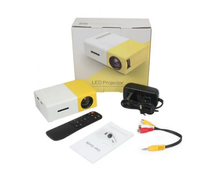 Мультимедійний портативний проектор Led Projector YG300 з динаміком - зображення 8