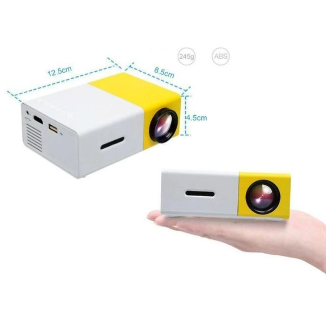 Мультимедійний портативний проектор Led Projector YG300 з динаміком - зображення 9