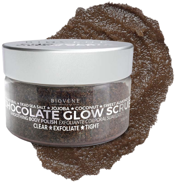 Peeling do ciała Biovene Chocolate Glow Scrub Smoothing Body Polish 200 g (8436575094564) - obraz 1