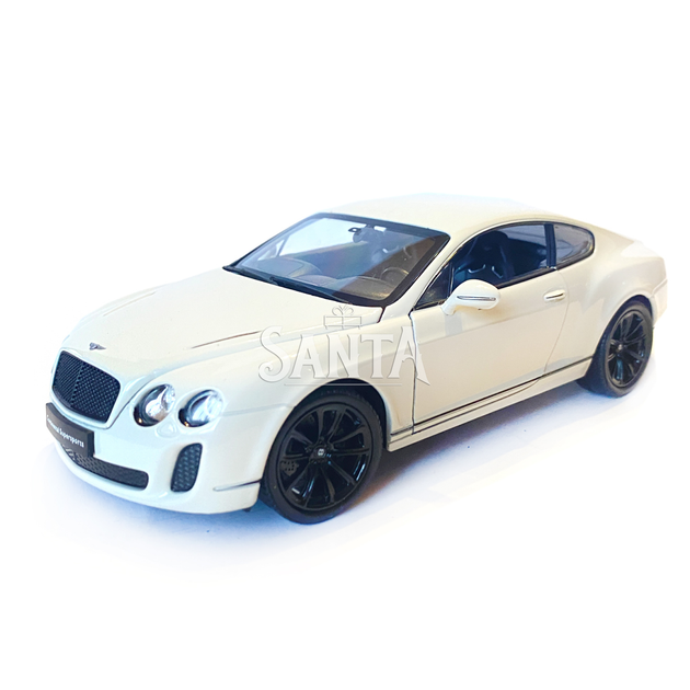 Игрушечная машинка металлическая WELLY 1:24 BENTLEY CONTINENTAL SUPERSPORTS, бентли континенталь суперспорт, откр.двери, капот, белый, 19 * 7.5 * 5.5 см (24018W) - изображение 3