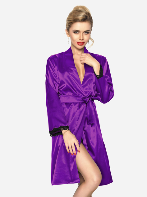 Халат женский большого размера DKaren Nancy XL Violet (5902230060340 ...