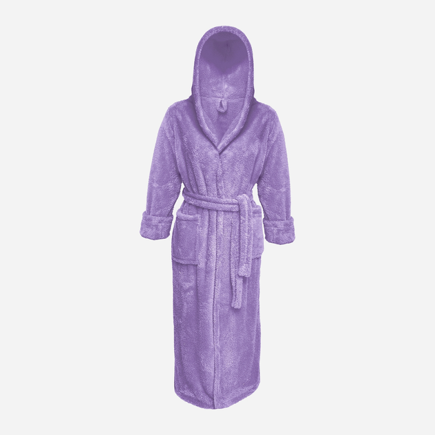 Халат женский теплый с капюшоном DKaren Diana XL Plum (5901780661182 ...