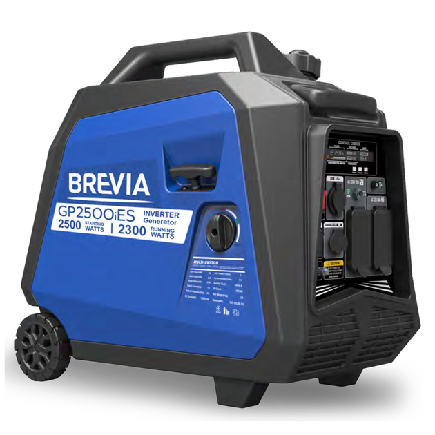 Генератор инверторный 2,3 кВт для дома BREVIA бензиновый с системой AVR 230В чистая синусоида с автозапуском 61дБ (GP2500iЕS) - Фото 1 Генератор инверторный 2,3 кВт для дома BREVIA бензиновый с системой AVR 230В чистая синусоида с автозапуском 61дБ (GP2500iЕS) - изображение 1