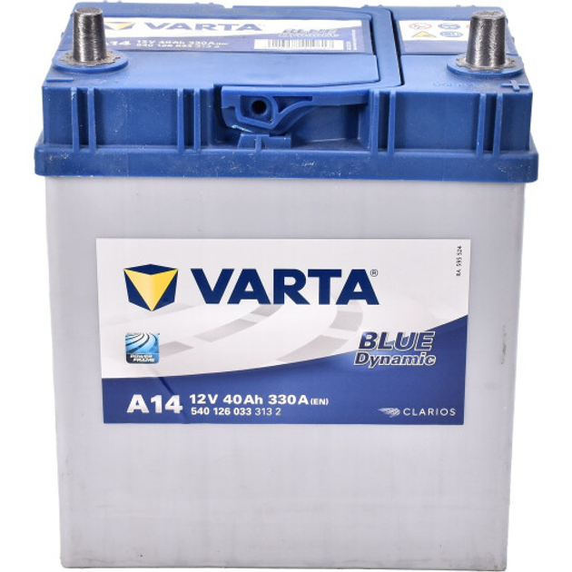 Аккумулятор тонкие клеммы 40Ah-12v VARTA BD A14 187х127х227 ,R,EN330 ...