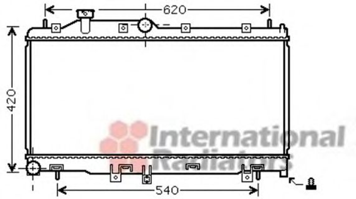 Радіатор охолодження LEGACY4/OUTB 20/25 MT 03- Van Wezel Van Wezel (51002065) - зображення 1