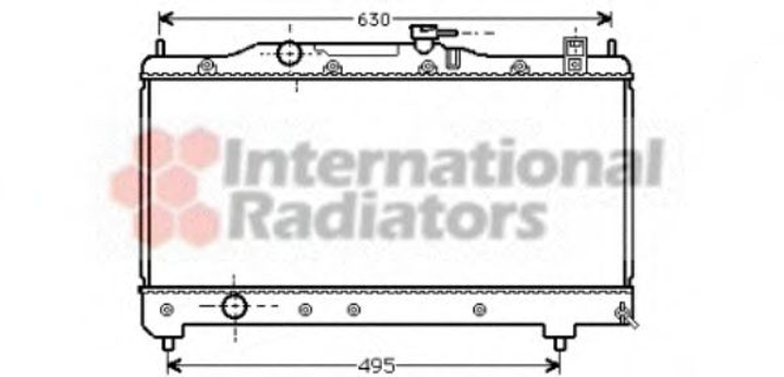 Радиатор AVENSIS 16/18 MT 98-00 Van Wezel Van Wezel (53002237) - изображение 1