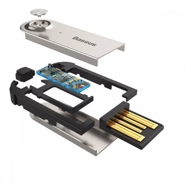 FM-трансмітер Bluetooth ресивер Аудіо адаптер Baseus BA01 USB Wireless adapter cable AUX/USB програвач Black - зображення 7