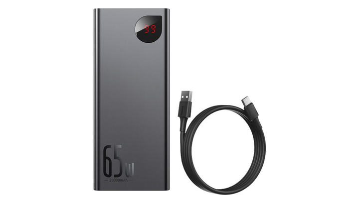 Портативный Аккумулятор Power Bank Baseus Amblight Digital Display Quick Charge Black 20000 mAh 65 W - изображение 4