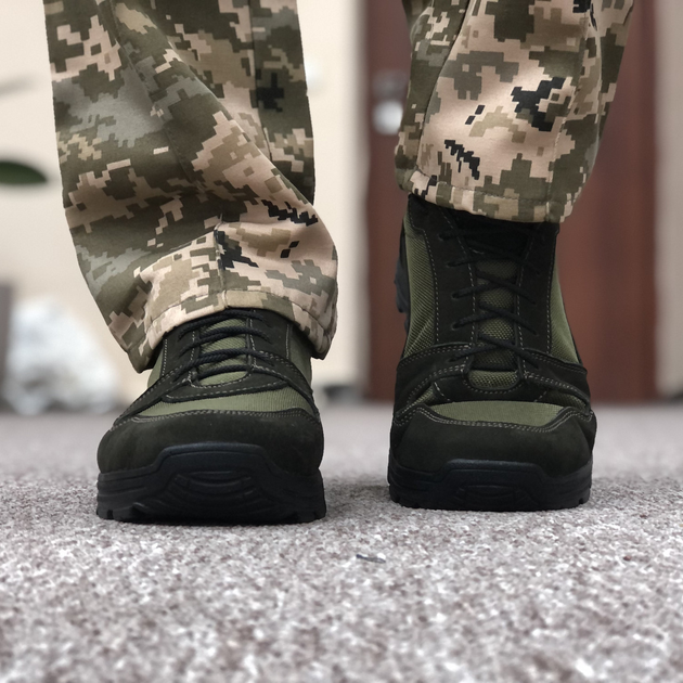 Тактические летние кроссовки ЗСУ олива, военная обувь размер 47 - изображение 2