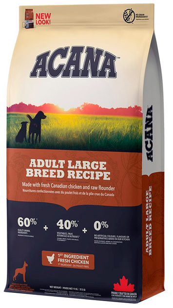 Сухий корм ACANA Adult Large Breed Recipe для собак великих порід 17 кг (0064992521172) - зображення 1