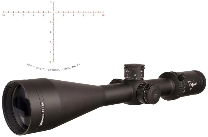 Приціл оптичний Trijicon Credo 2.5-15x56 MRAD 30mm Crosshair SFP Red (CR1556-C-2900036) - зображення 1