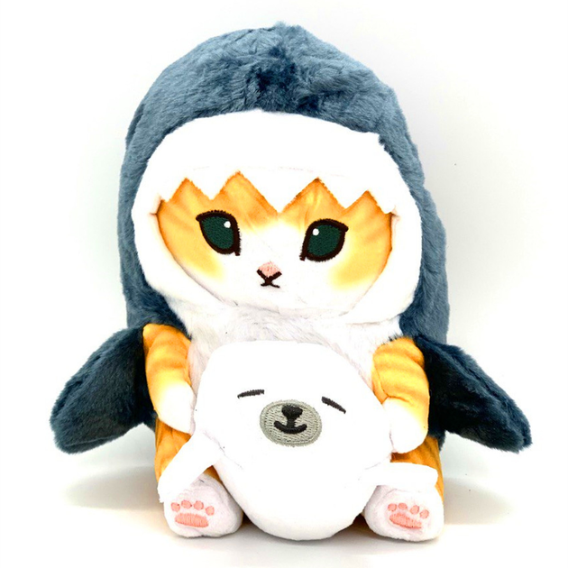 Мягкая игрушка Кот Акула с морским котиком 22 см Плюш – игрушки с ...